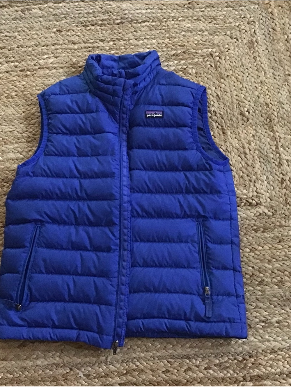Patagonia Kids/Boys Down Vest Royal Blue Size L (12) Lightweight